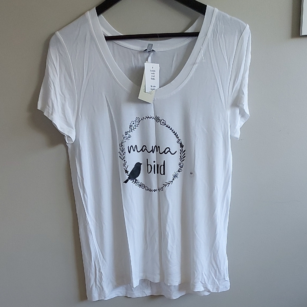 Kismet White Fitted Short Sleeve T-Shirt - M